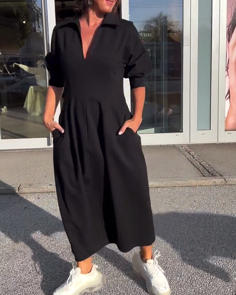 Kianna | Bequemes Langes Kleid
