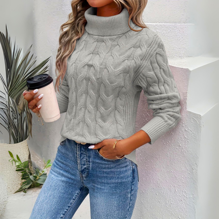 Charlisse | Warmer Gestrickter Damen Rollkragenpullover