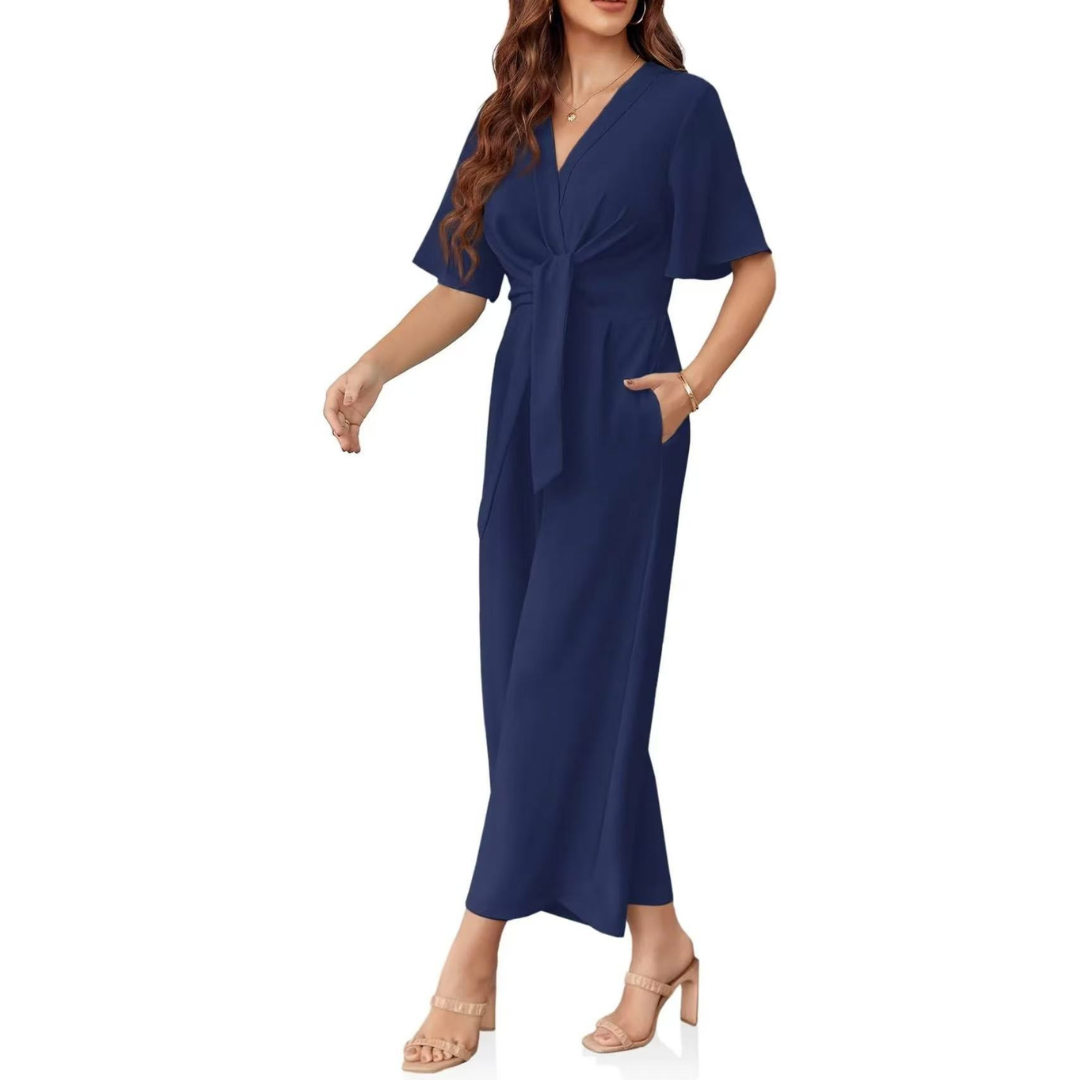 Garan | Eleganter Jumpsuit mit Taillenknoten