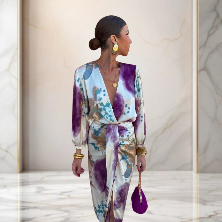 Ariana | Elegantes Kleid mit Knoten in der Taille