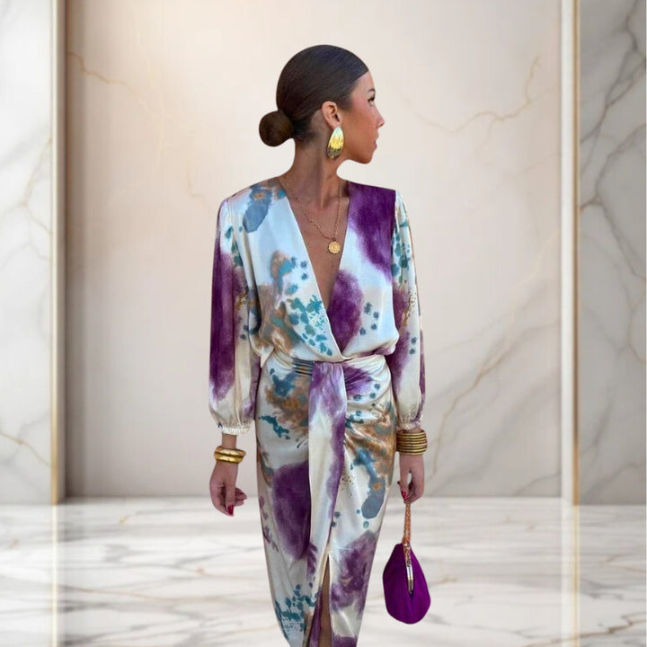 Ariana | Elegantes Kleid mit Knoten in der Taille