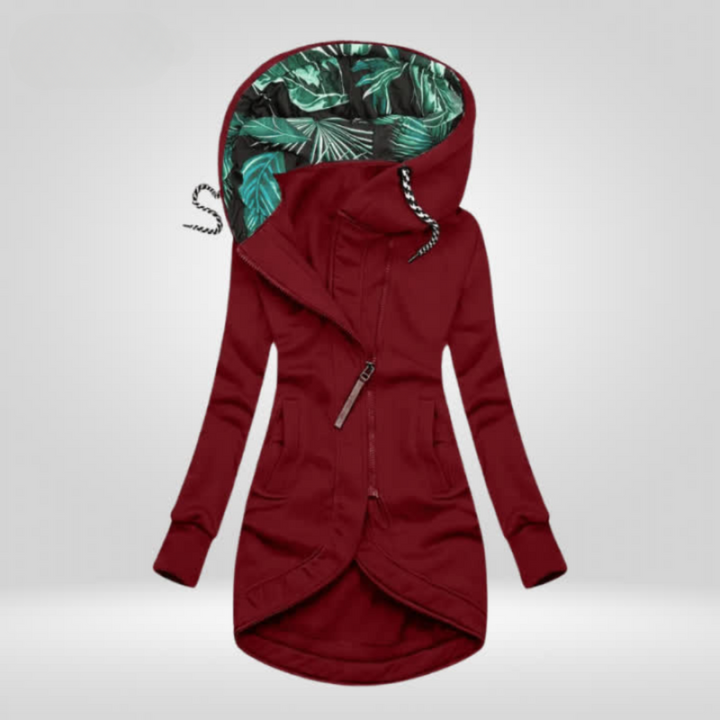 Sophia | Eleganter Wasserdichter Wintermantel mit Kapuze