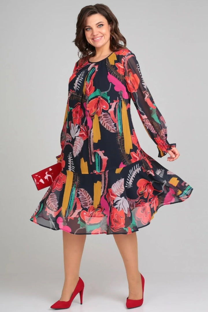 Andrea™ - Modisches Blumenkleid