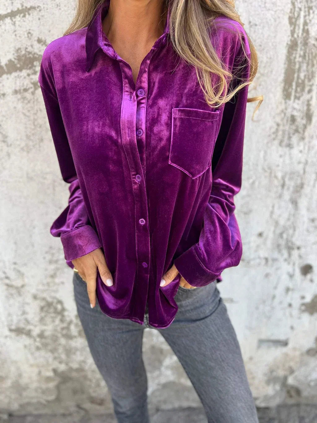 Armani | Bluse Aus Samt