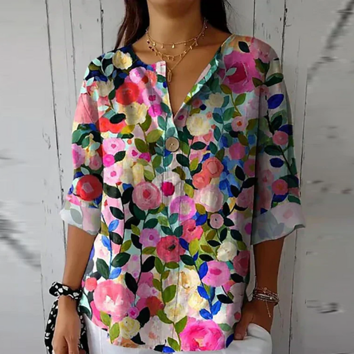 Ivanna | Schicke Bluse mit Blumenmuster