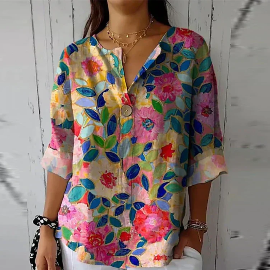 Ivanna | Schicke Bluse mit Blumenmuster