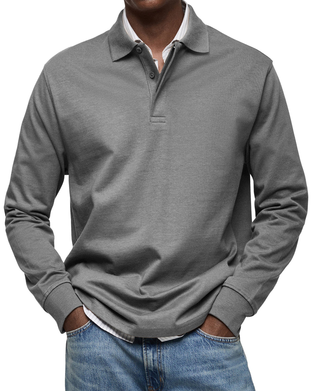Archer | Modernes Langarm-Poloshirt