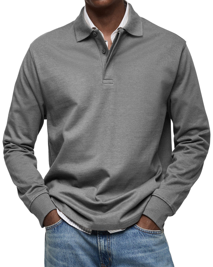 Archer | Modernes Langarm-Poloshirt