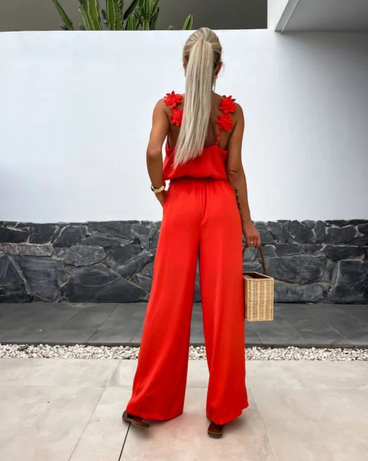 Blythe | Boho-Jumpsuit mit Blumenmuster