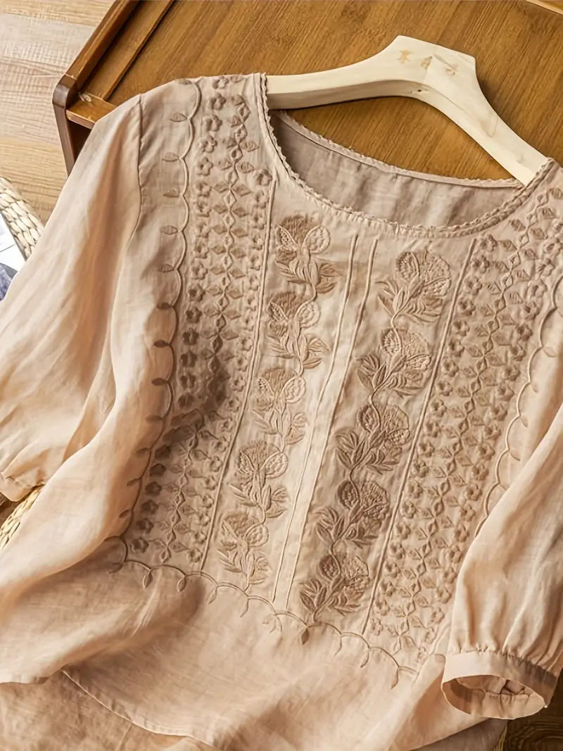 Everleigh | Damenbluse mit Stickerei