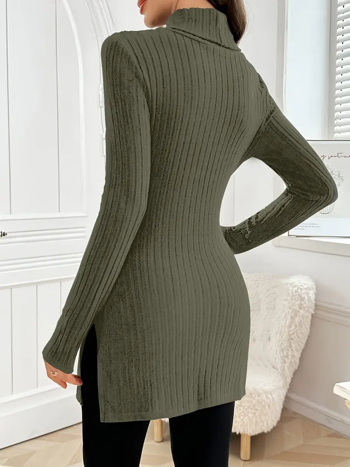 Leontine | Eleganter Langärmeliger Pullover Mit Schmaler Passform Für Den Herbst