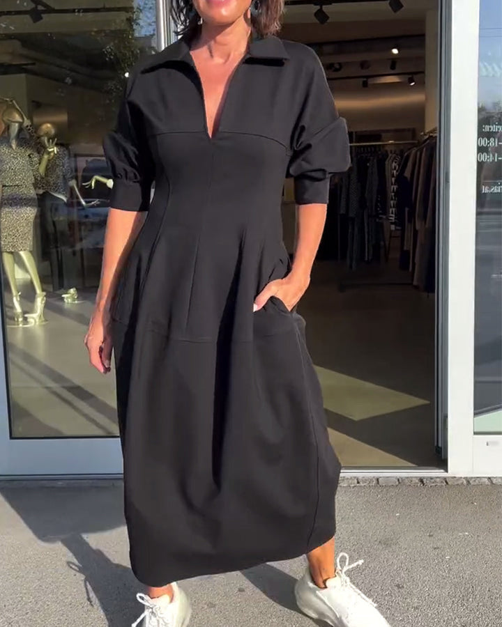 Kianna | Bequemes Langes Kleid