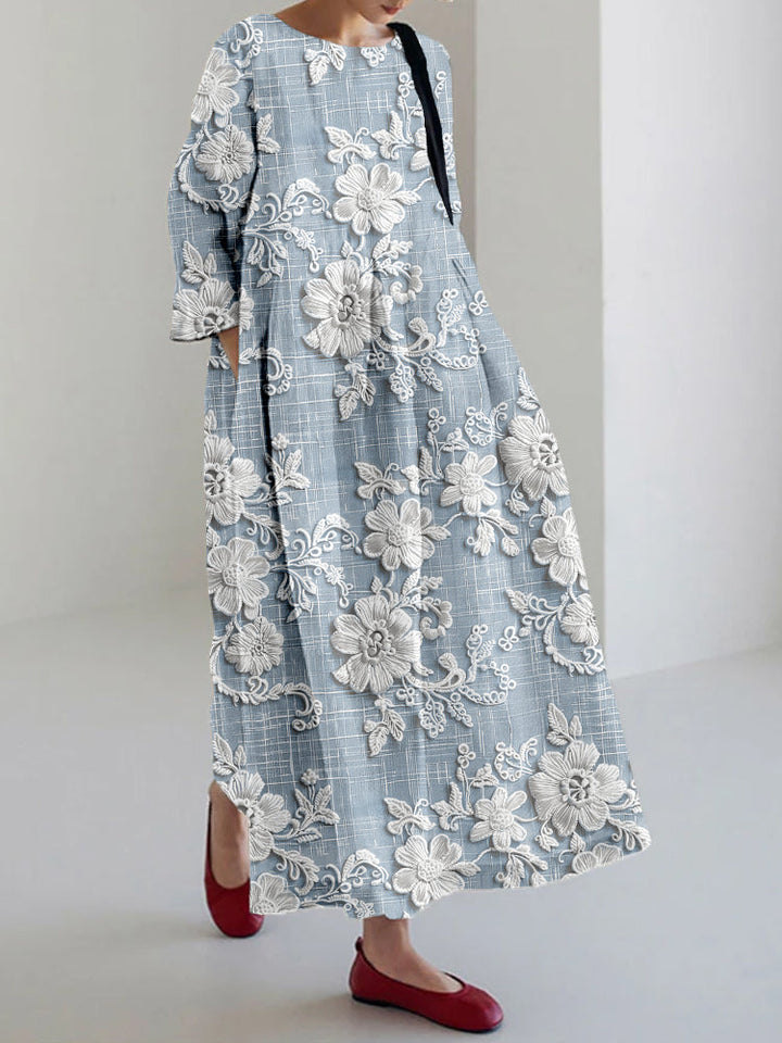 Vallie | Anmutiges Bedrucktes Kleid