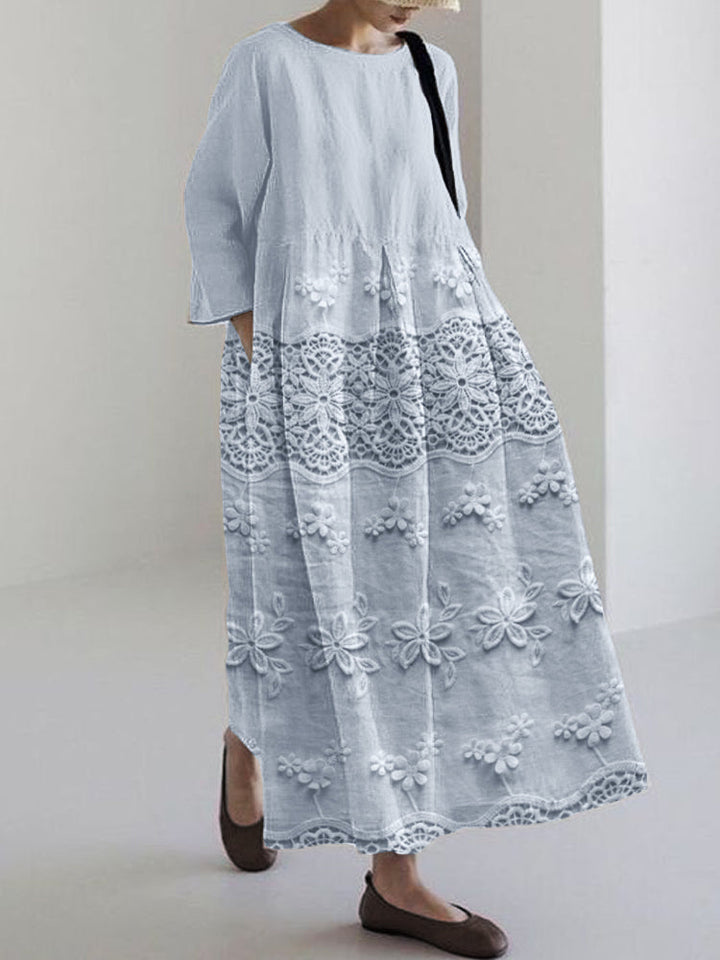 Ember | Spitzenbedrucktes Kleid