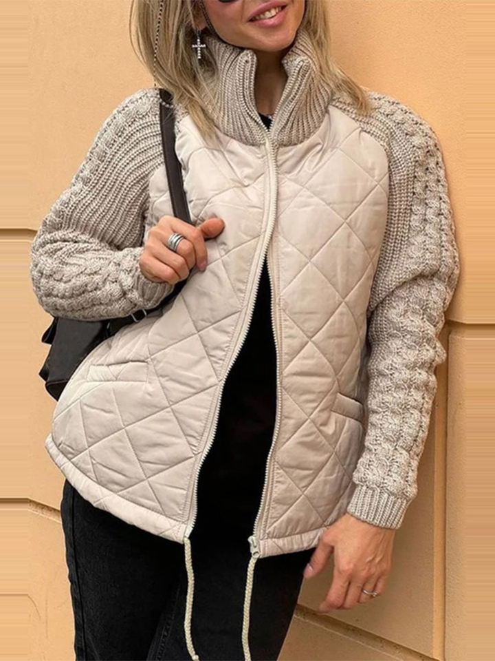 Blight | Lässige Patchworkjacke mit Reißverschluss