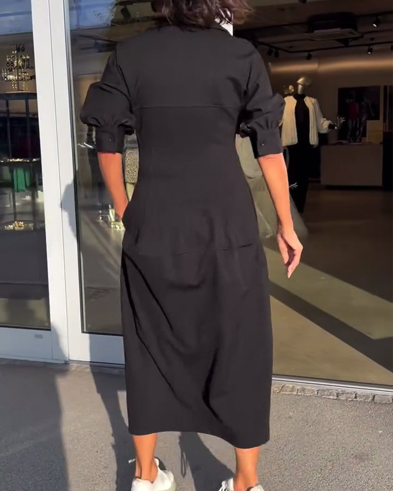 Kianna | Bequemes Langes Kleid