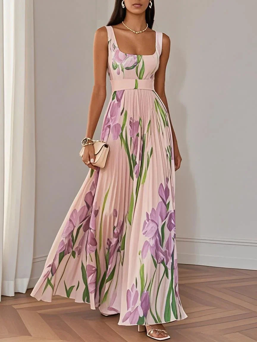 Silda | Elegantes Plissee-Maxikleid