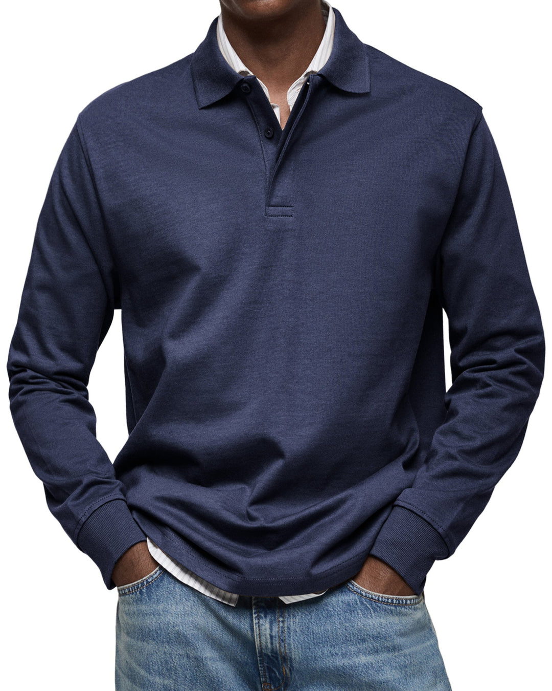 Archer | Modernes Langarm-Poloshirt