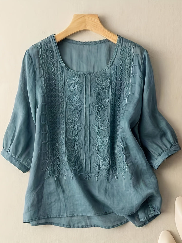 Everleigh | Damenbluse mit Stickerei