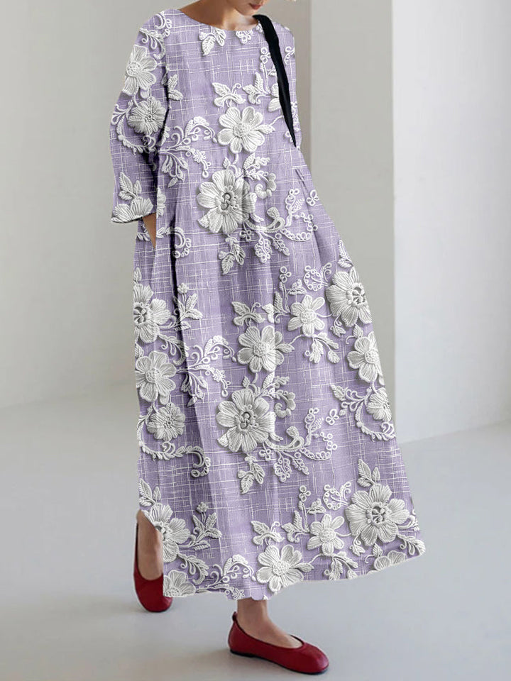 Vallie | Anmutiges Bedrucktes Kleid