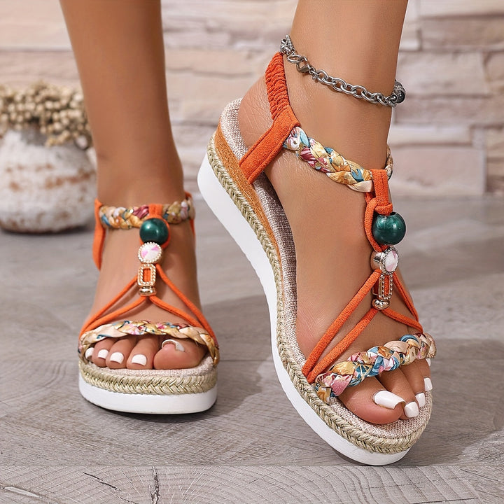 Jasmine | Bequeme Orthopädische Keilsandalen