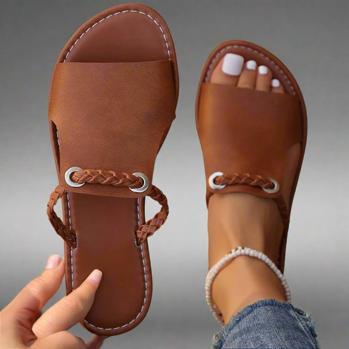Maria | Flache Slipper für mühelose Sommer-Eleganz