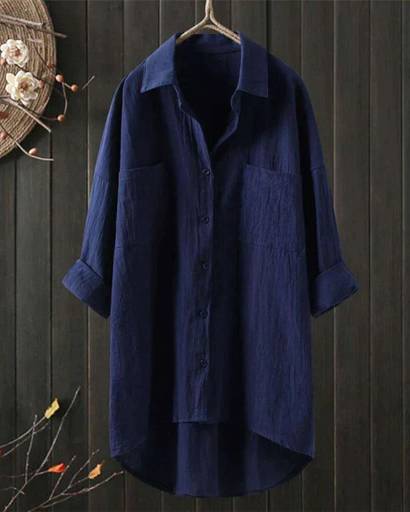 Meike | Schlichte Bluse mit langen Ärmeln