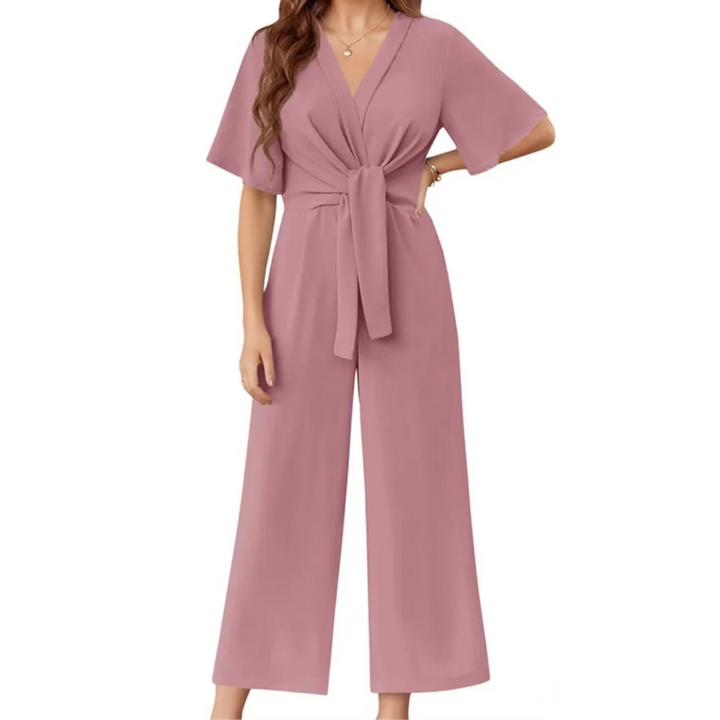 Garan | Eleganter Jumpsuit mit Taillenknoten