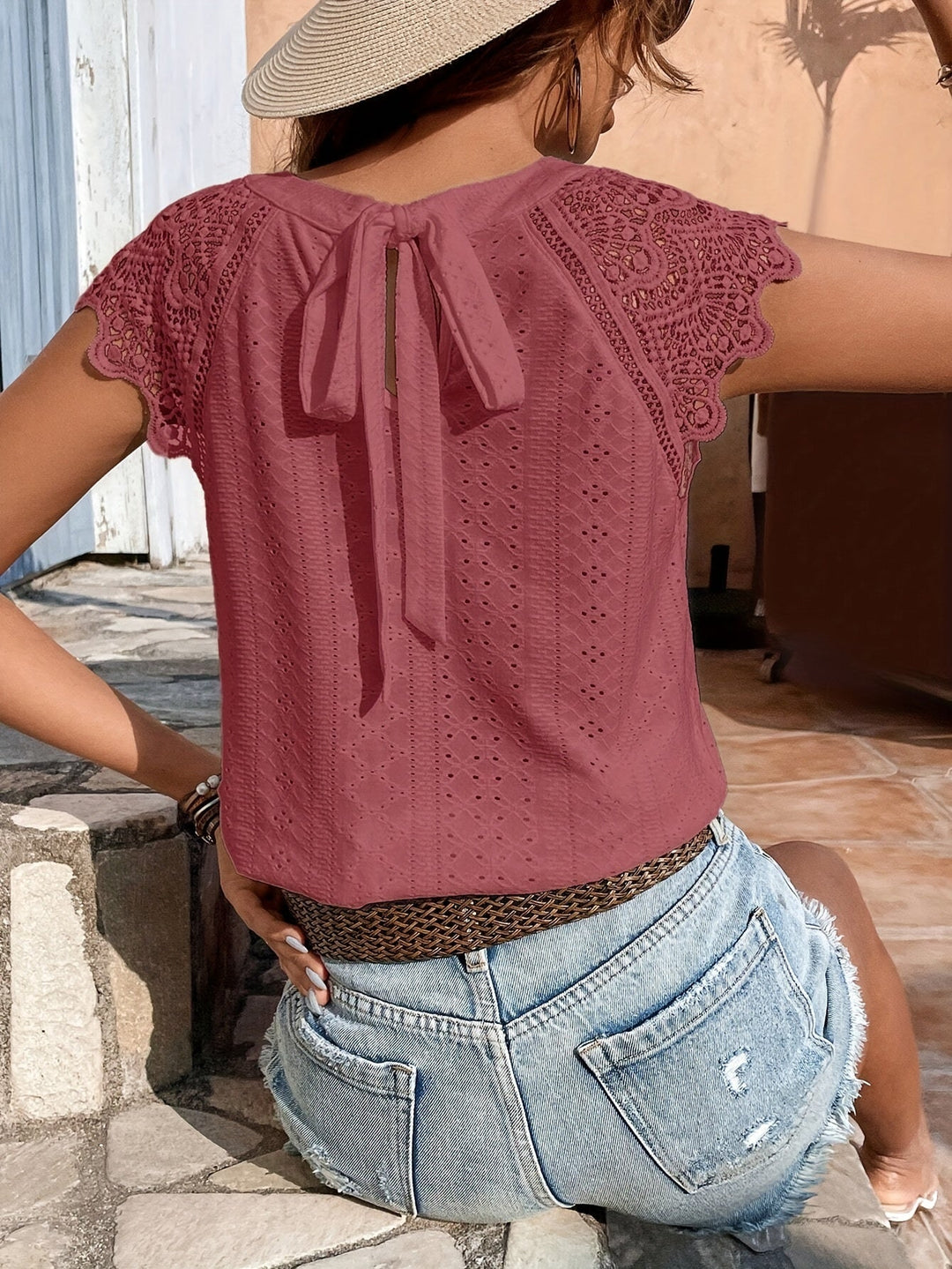 Cecelia | Elegante Bluse mit Krawattenverschluss