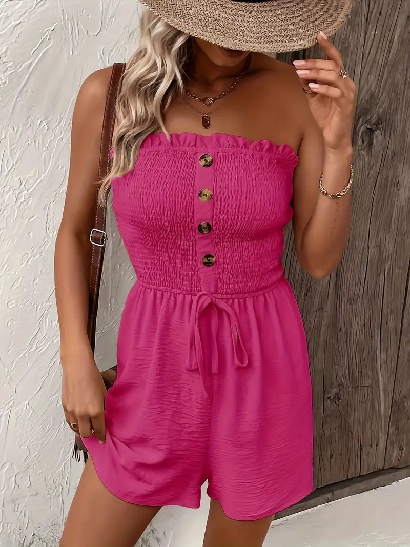 Gley | Schicke trägerlose Jumpsuit-Shorts