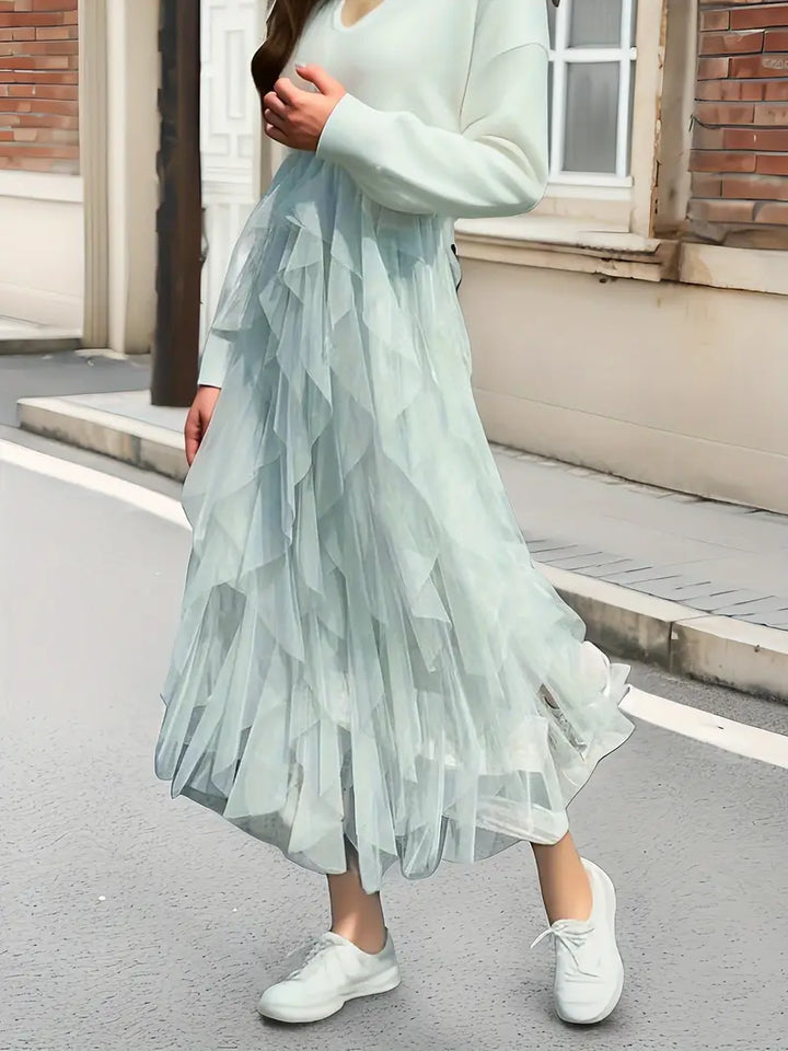 Cecilia | Stilvoller Mesh-Layered Tutu-Rock