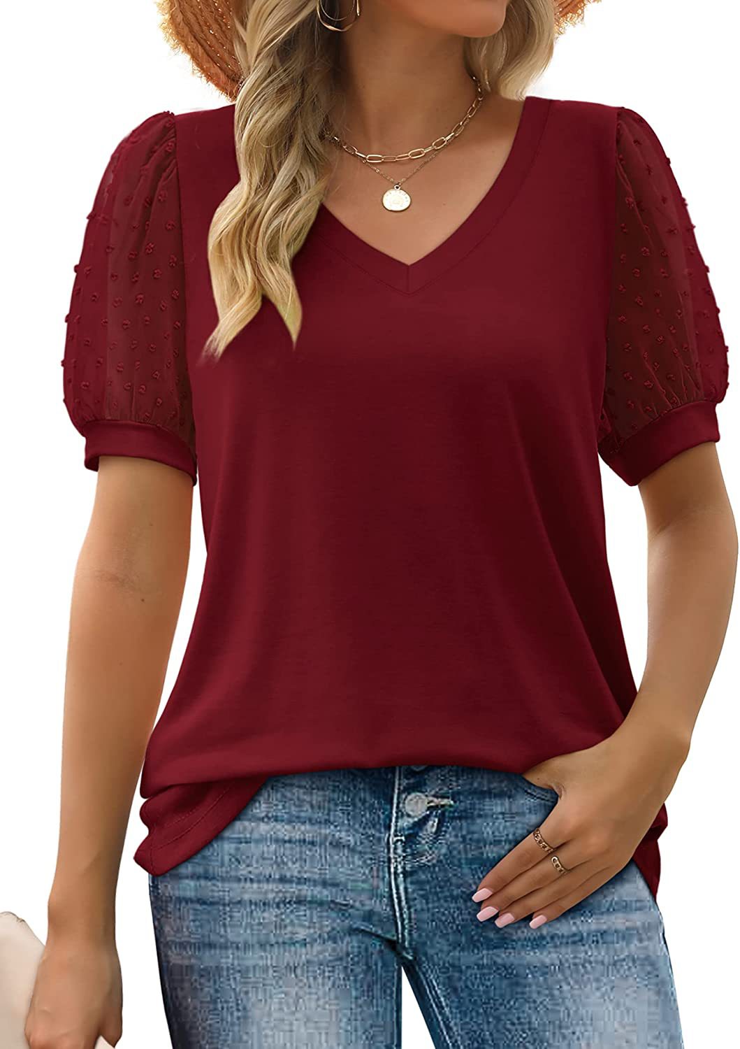 Rhea | Elegantes Puffärmel-Top