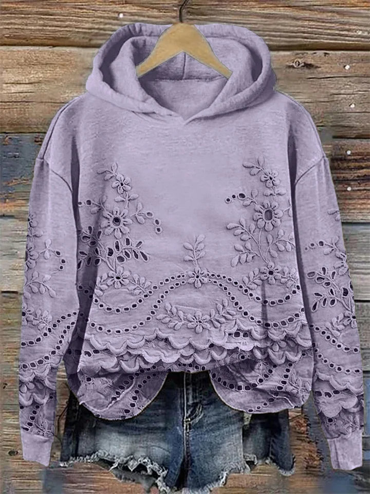 Jolene | Lässiger Kapuzenpullover mit Stickerei