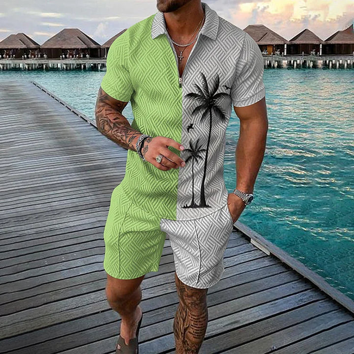 Romeo | Kokospalmen-Poloshirt & Shorts-Set