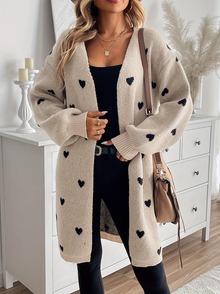 Ruth | Herz Strickjacke