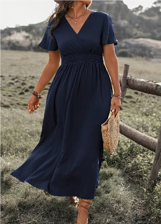 Seliana | Elegantes Sommerkleid mit V-Ausschnitt