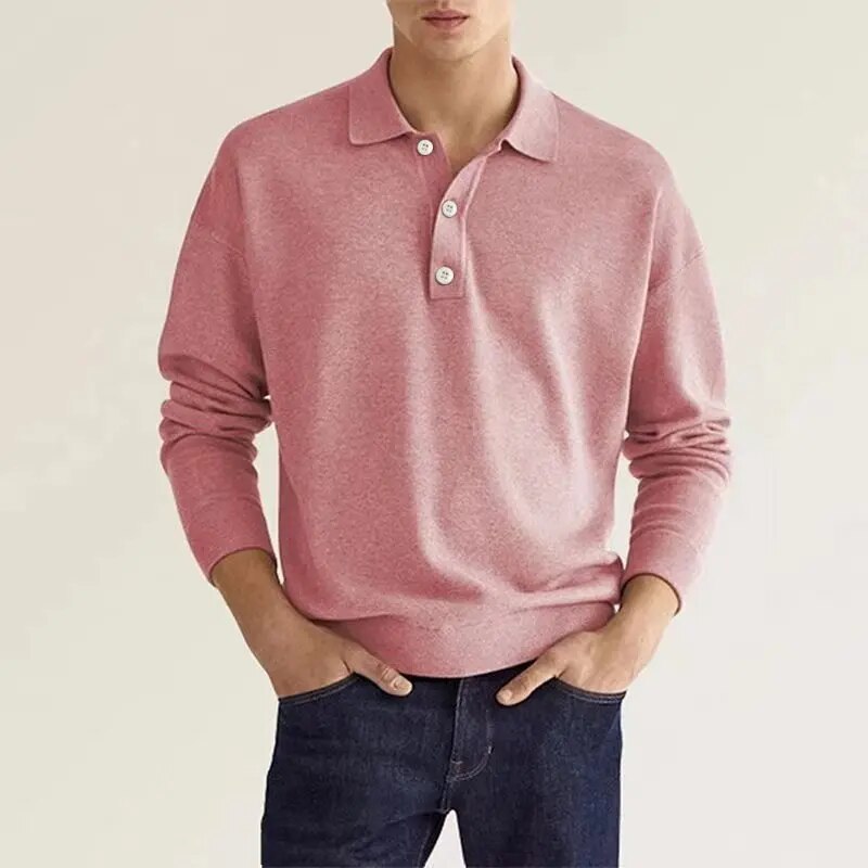 Raymond | Elegantes Herren-Poloshirt mit langen Ärmeln