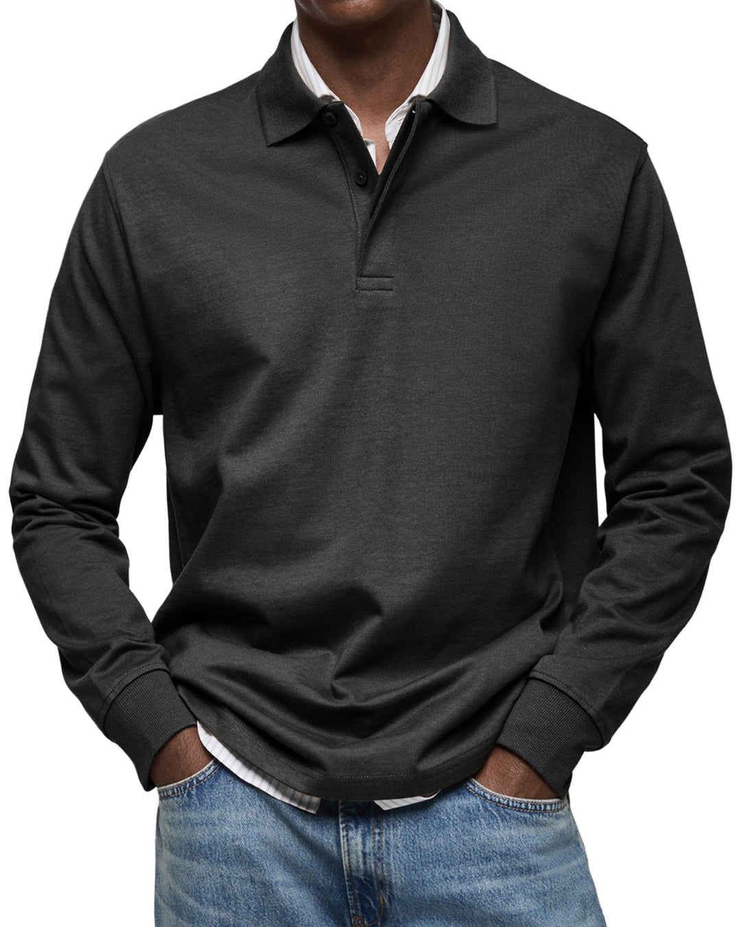 Archer | Modernes Langarm-Poloshirt