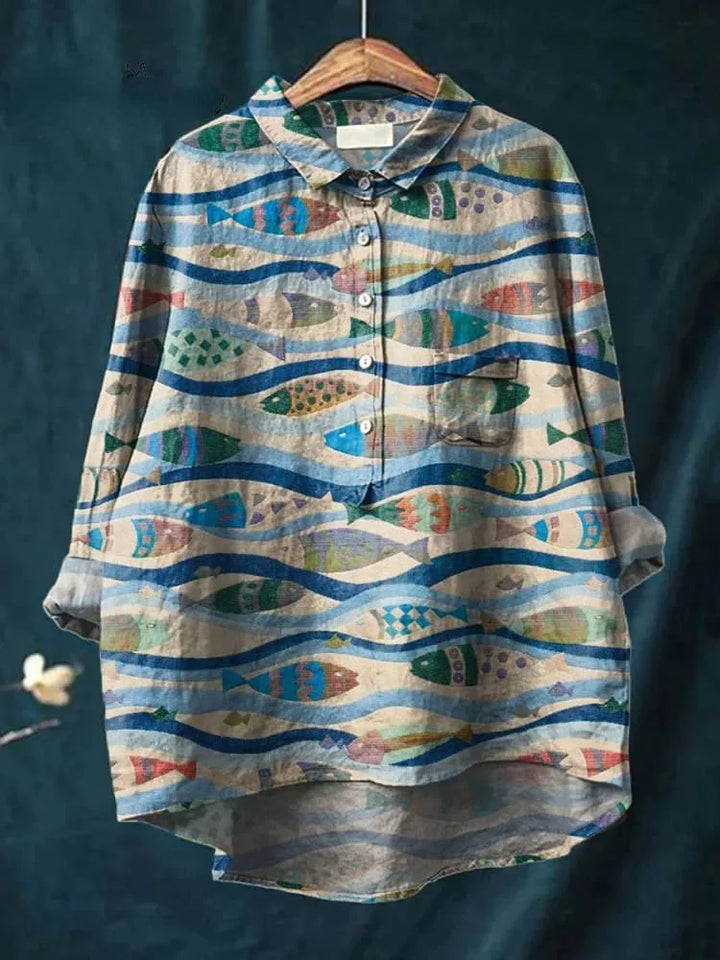 Kimberly | Shirt mit Fischmotiv
