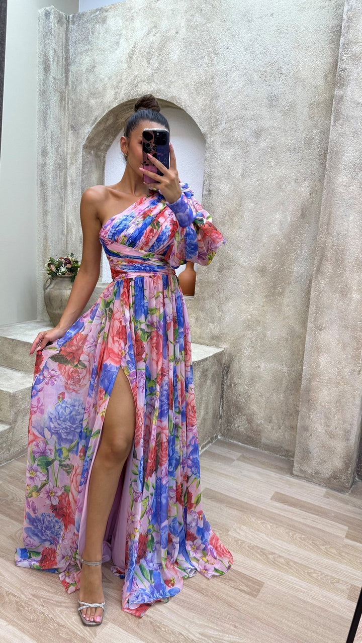 Maurine | Atemberaubendes Fließendes Kleid
