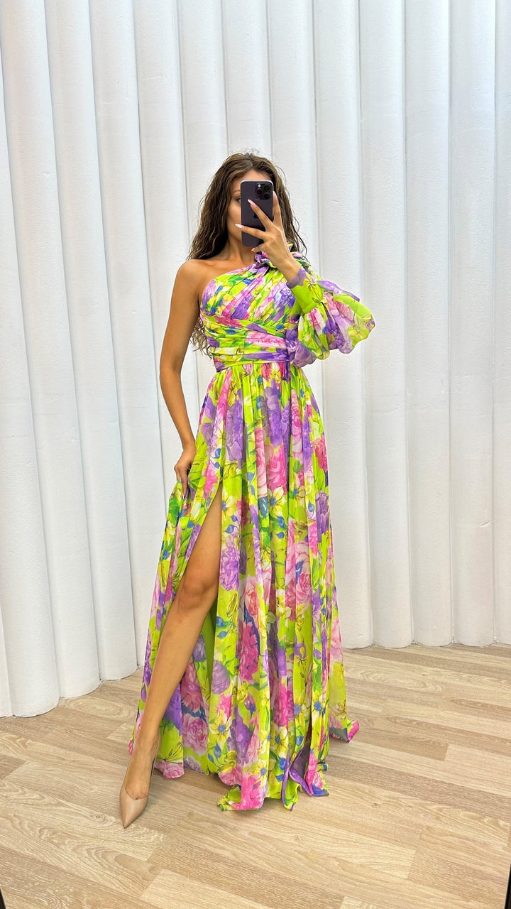 Maurine | Atemberaubendes Fließendes Kleid