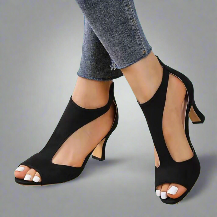 Bennie | Premium Stiletto Sandalen mit Reißverschluss
