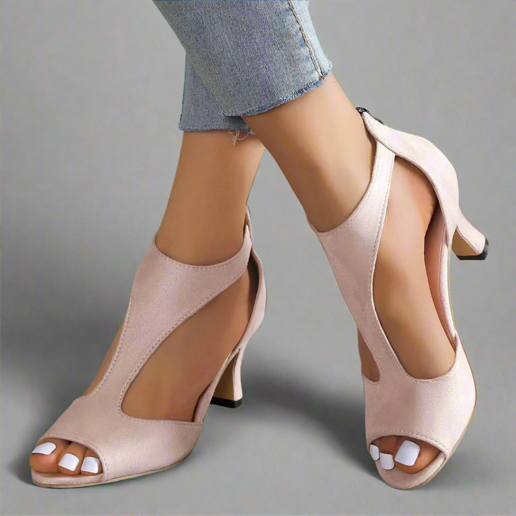 Bennie | Premium Stiletto Sandalen mit Reißverschluss
