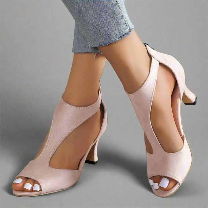 Bennie | Premium Stiletto Sandalen mit Reißverschluss