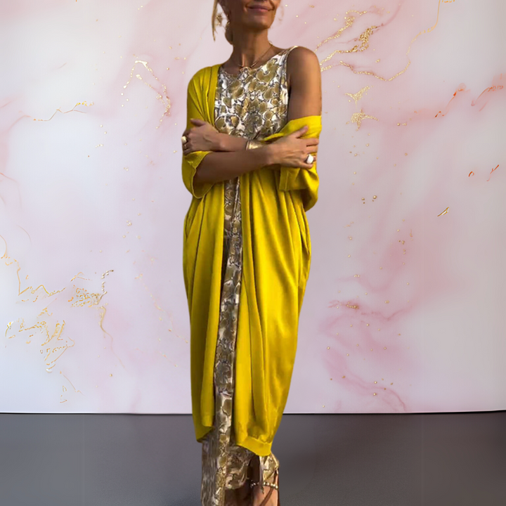 Miran | Elegantes Kleid mit Strickjacke