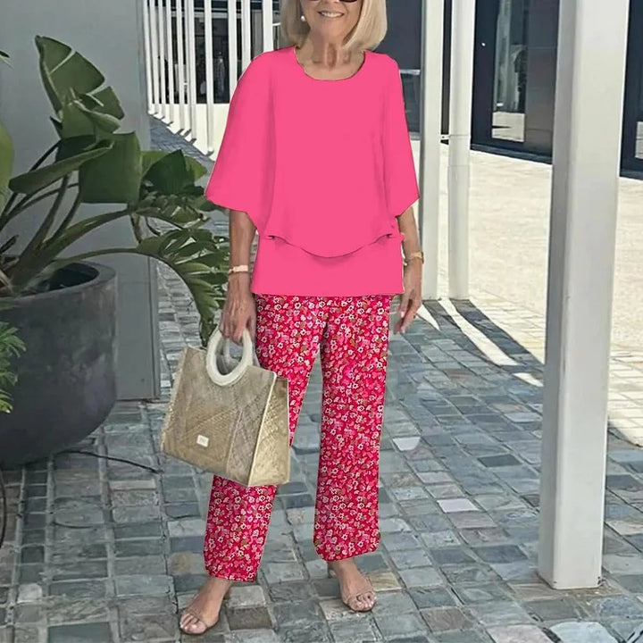Imani | Trendiges zweiteiliges Set aus Oberteil und Hose