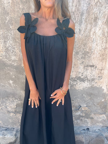 Rowyn | Blumenkleid mit U-förmigem Ausschnitt