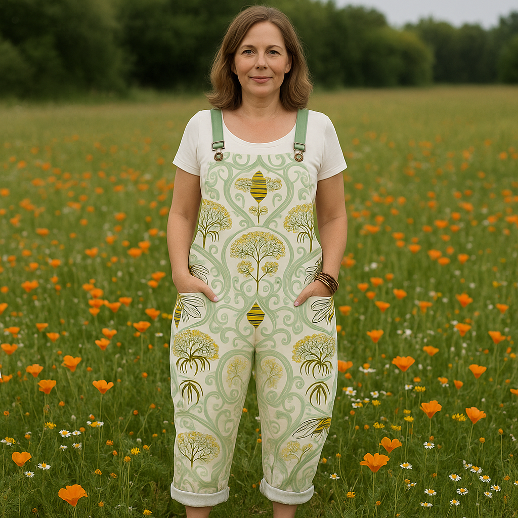 Danika | Vintage Floral Jumpsuit - Müheloser Komfort & Stilvolles Weites Bein Design