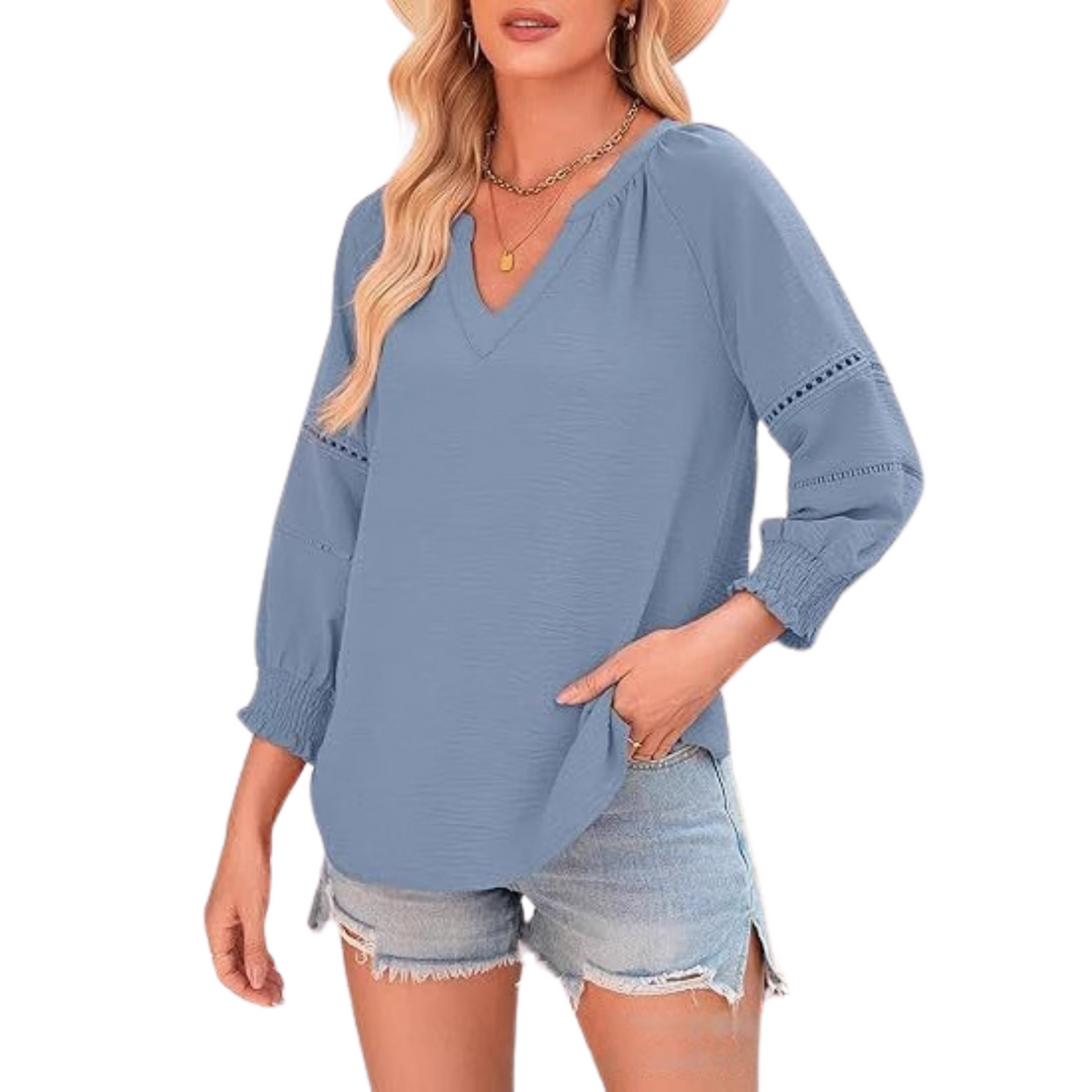 Giane | Elegante Bluse mit Laternenärmeln