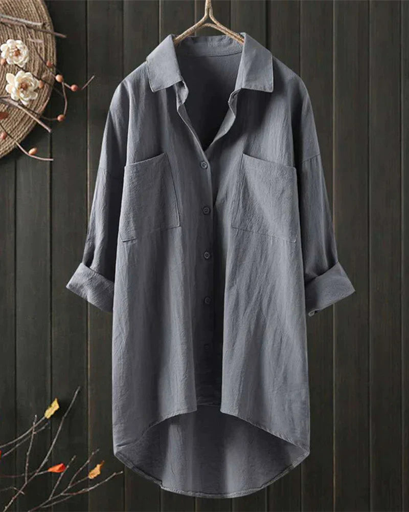 Meike | Schlichte Bluse mit langen Ärmeln